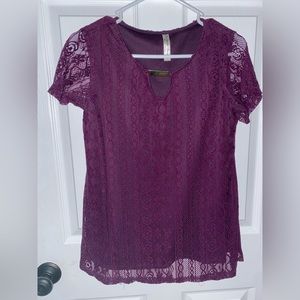 Purple Business Casual Top